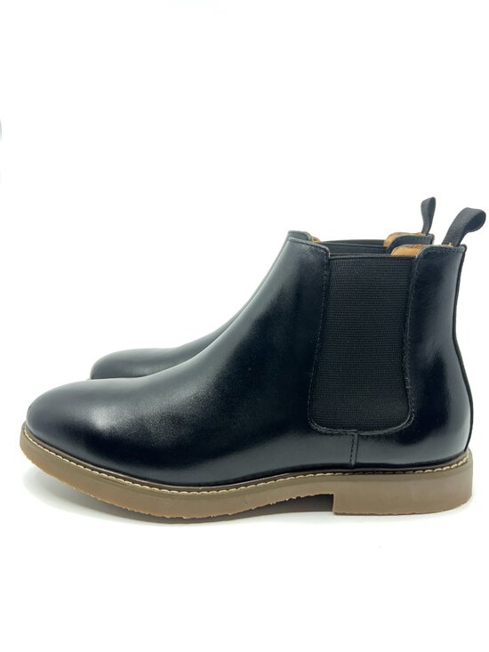 Steve Madden HIGHLINE Chelsea Boot Black Leather Men’s 10M main image 5